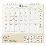Ojisan Ring Desk Calendar 2027 / MIDORI - bungu
