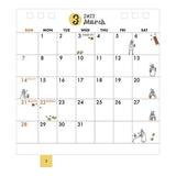 Ojisan Ring Desk Calendar 2027 / MIDORI - bungu