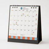 "Ojisan" Small Ring Desk Calendar 2026 / MIDORI - bungu
