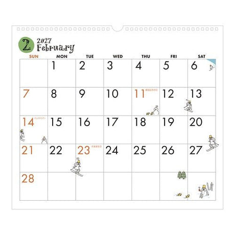 Ojisan Wall Calendar 2027 / MIDORI - bungu