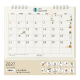 Ojisan Ring Desk Calendar 2027 / MIDORI
