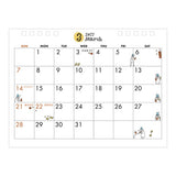 Ojisan Ring Desk Calendar 2027 / MIDORI