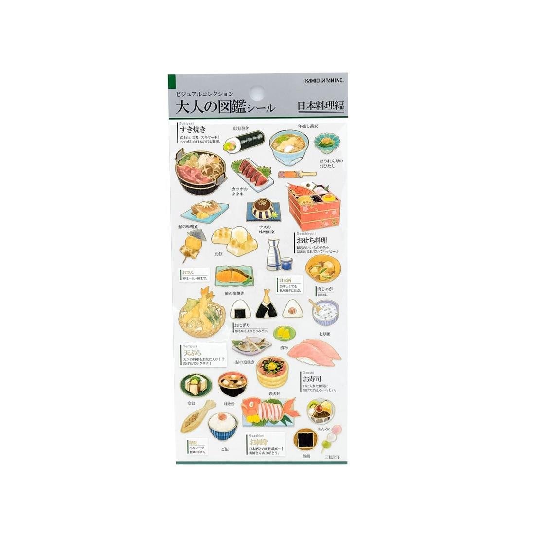 Otona Collection Food and Drinks Stickers / Kamio Japan - bungu