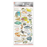 Otona Collection Nature and Animals Stickers / Kamio Japan - bungu