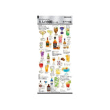 Otonano Zukan Food and Drinks Stickers / Kamio Japan - bungu