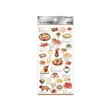 Otonano Zukan Food and Drinks Stickers / Kamio Japan - bungu