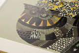 [Limited] Art Touch Kanae Kouno A3 Art Poster with Teak Frame / TOUCH & FLOW