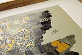 [Limited] Art Touch Kanae Kouno A3 Art Poster with Teak Frame / TOUCH & FLOW
