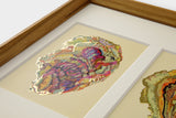 [Limited] Art Touch Yuko Kurihara A3 Art Poster with Teak Frame / TOUCH & FLOW
