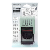 Paintable Stamp Rotating Self - Inking Date Rubber Stamp / Midori DESIGNPHIL - bungu