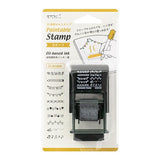 Paintable Stamp Rotating Self - Inking Rubber Stamp / Midori DESIGNPHIL - bungu