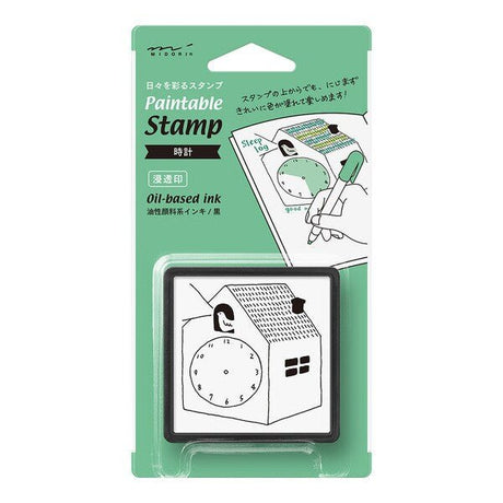 Paintable Stamp Self - Inking Rubber Stamp / Midori DESIGNPHIL - bungu