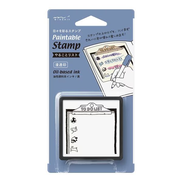 Paintable Stamp Self - Inking Rubber Stamp / Midori DESIGNPHIL - bungu