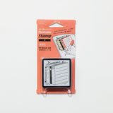 Paintable Stamp Self - Inking Rubber Stamp / Midori DESIGNPHIL - bungu