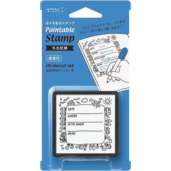 Paintable Stamp Self-Inking Rubber Stamp / Midori DESIGNPHIL – bungu