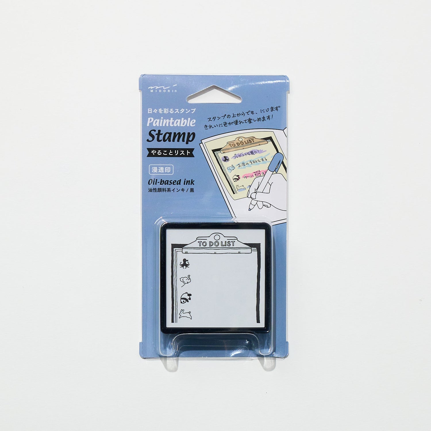 Paintable Stamp Self - Inking Rubber Stamp / Midori DESIGNPHIL - bungu