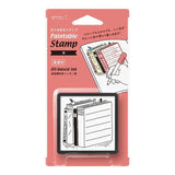 Paintable Stamp Self - Inking Rubber Stamp / Midori DESIGNPHIL - bungu