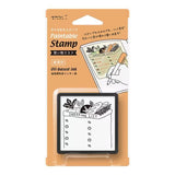 Paintable Stamp Self - Inking Rubber Stamp / Midori DESIGNPHIL - bungu