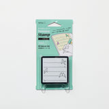 Paintable Stamp Self - Inking Rubber Stamp / Midori DESIGNPHIL - bungu