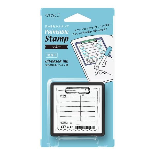 Paintable Stamp Self - Inking Rubber Stamp / Midori DESIGNPHIL - bungu