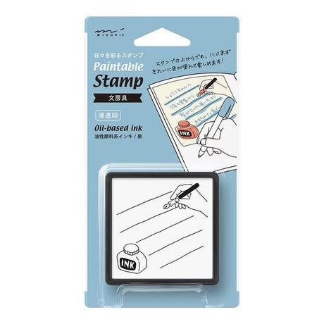 Paintable Stamp Self - Inking Rubber Stamp / Midori DESIGNPHIL - bungu