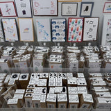 Paintbrush and Paint Tube Wood Stamp Set / Morita Inbou - bungu