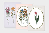 Art Touch pampeliska Floral Pattern Postcards / TOUCH & FLOW