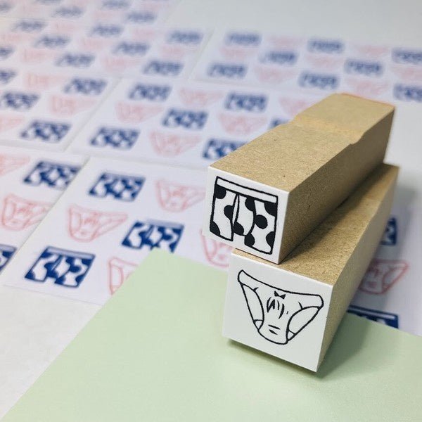 Pants Hanko Wood Stamp Set / Morita Inbou - bungu