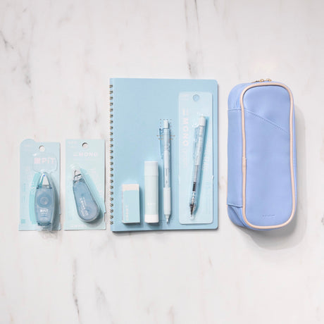 Pastel Glass Light Blue Stationery Set - bungu