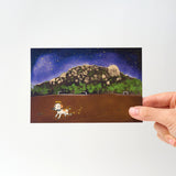 "Paws to Journal" Postcard by Yuki / Bungu - bungu