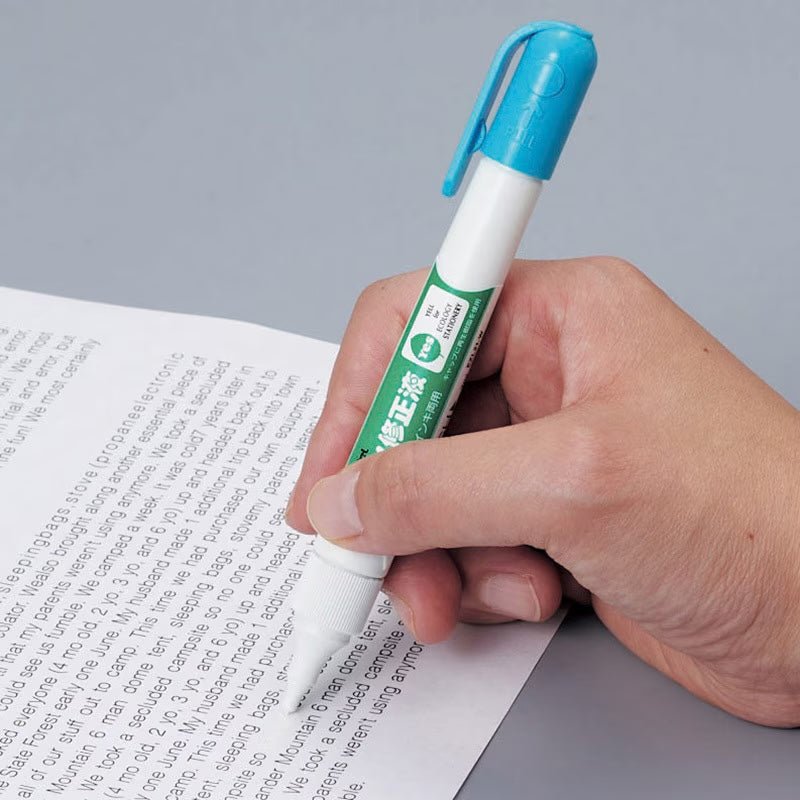 Pen - Type Whiteout for Oil & Water Based Ink XEZL21 - W / Pentel - bungu