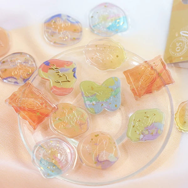 Foil Stamping "Phantom Flower" Sealing Sticker / Background Music