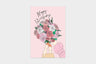 Art Touch chitchat_jas Floral Pattern Postcards / TOUCH & FLOW