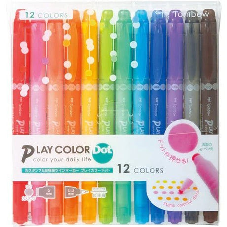 Play Color Dot Felt Tip Pen Set / Tombow - bungu