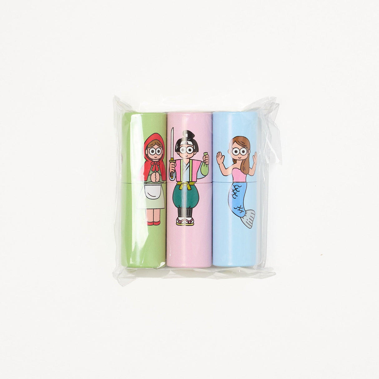 POCHI-PON Cylindrical Pochi Bag Set of 3 / TAISEI - bungu