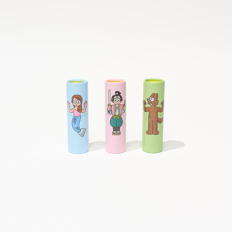 POCHI-PON Cylindrical Pochi Bag Set of 3 / TAISEI - bungu