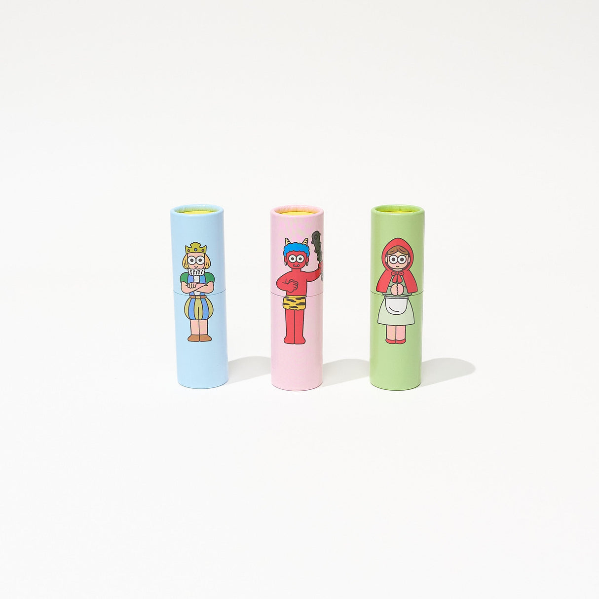POCHI-PON Cylindrical Pochi Bag Set of 3 / TAISEI - bungu
