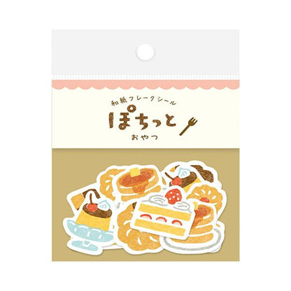 Pochitto Cafe Flake Seal Stickers / Furukawa Shiko - bungu