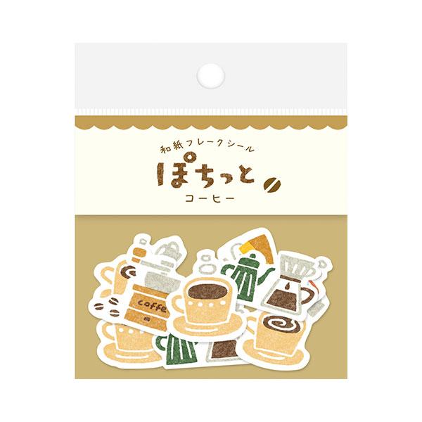 Pochitto Cafe Flake Seal Stickers / Furukawa Shiko - bungu