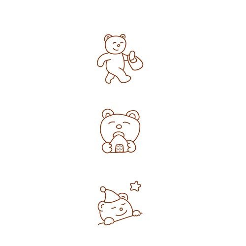 Pochitto CHUM Self-Inking Stamp / KODOMO NO KAO - bungu