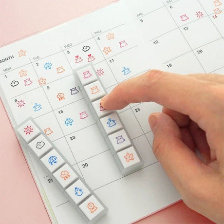 Pochitto6 Push - Button Stamp / KODOMO NO KAO - bungu