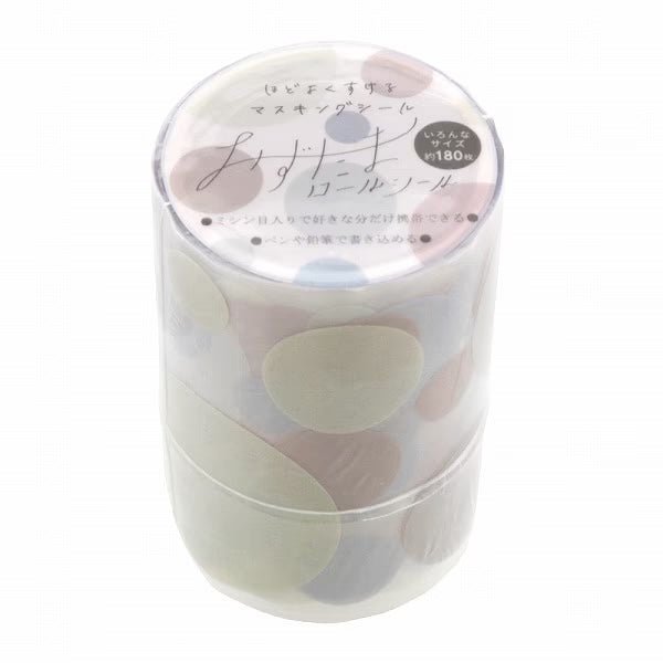 Polka Dot Roll Stickers / Sun - Star - bungu