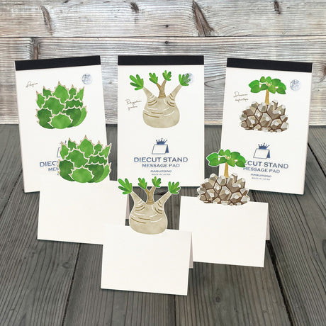 Pop - Up Houseplants Die - Cut Stand Memo Pad / Marumo Printing - bungu