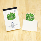 Pop - Up Houseplants Die - Cut Stand Memo Pad / Marumo Printing - bungu