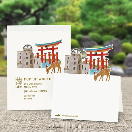 Pop - Up Japan Die - Cut Stand Memo Pad / Marumo Printing Stationery - bungu