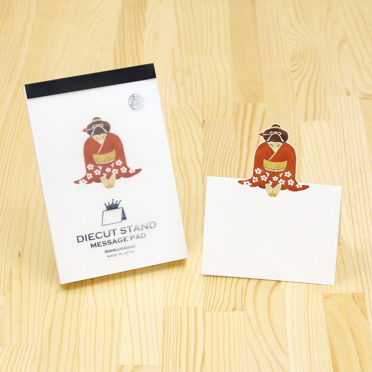 Pop - Up Japanese Motif Die - Cut Stand Memo Pad / Marumo Printing - bungu