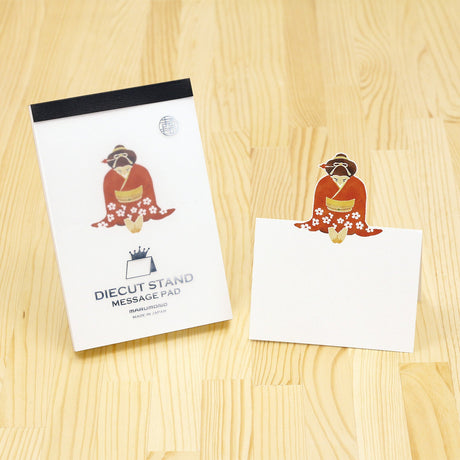Pop - Up Japanese Motif Die - Cut Stand Memo Pad / Marumo Printing - bungu