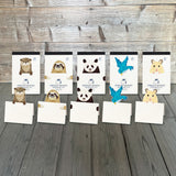 Pop - Up Popular Animals Die - Cut Stand Memo Pad / Marumo Printing - bungu