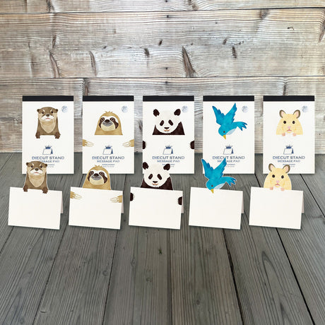 Pop - Up Popular Animals Die - Cut Stand Memo Pad / Marumo Printing - bungu