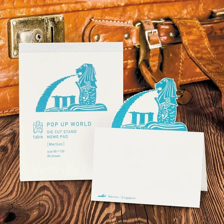 Pop - Up World Die - Cut Stand Memo Pad / Marumo Printing Stationery - bungu